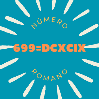 699 em número romano