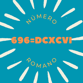 696 em número romano