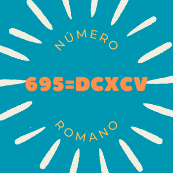 695 em número romano