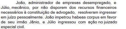 questao 3 oab estatuto oab 23 - Simulado Brasil Concurso