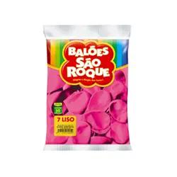 Imagem de Balao 7 Liso Rosa Shock Cxx10Pcx50Un Sao Roque