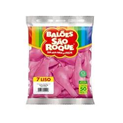 Imagem de Balao 7 Liso Rosa Tutti Frutticxx10Pcx50Un Sao Roque