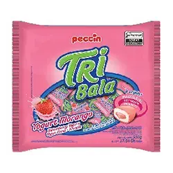 Imagem de Bala Mast Tribala Iogurte Morango 500G Cxx10Pcx100Un Peccin