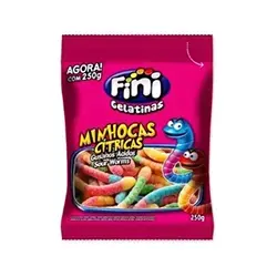 Imagem de Goma Fini 250G Minhocas Citricas Cxx12Pc