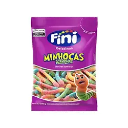 Imagem de Goma Fini Minhocas Citrica 500G Cxx12Pc