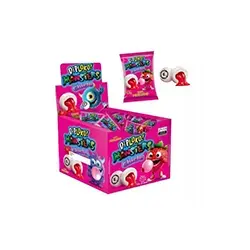 Imagem de Chicle Monster Olhos 6,8G Morango Cxx20Dpx40Un Danilla