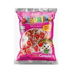 Imagem de Pirul Mini Coracao Morango 350G Cx25X50Un Miguelito