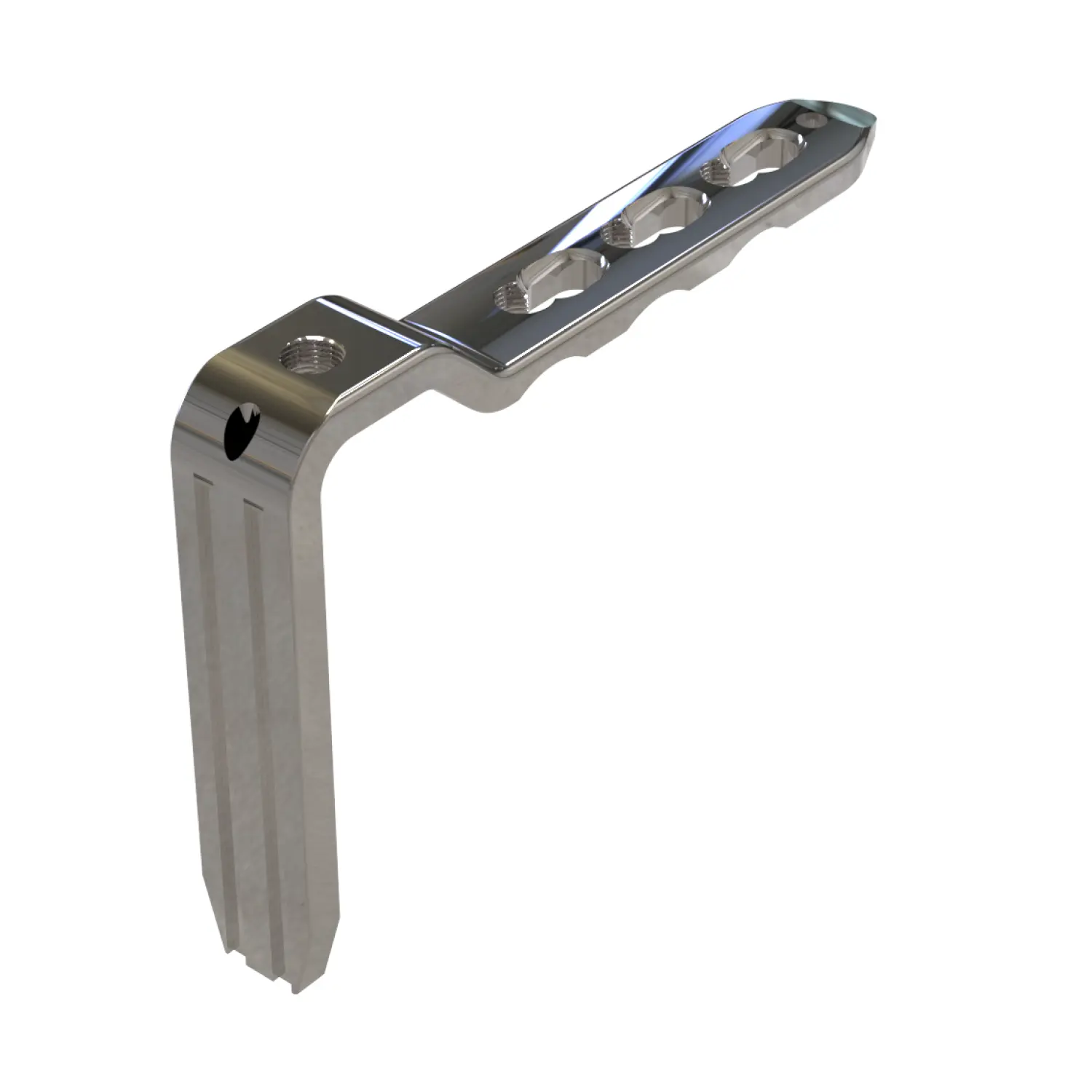 Imagem de: Placa Pediátrica Proximal 90º 3 Furos - 3,5mm