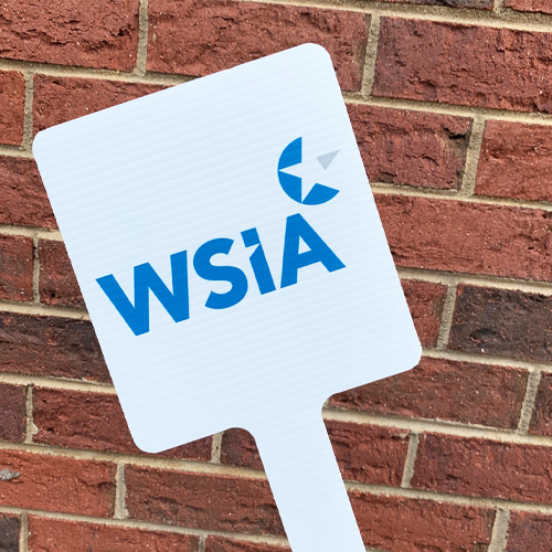 Handheld Paddle Signs and Custom Paddle Signs Deadline Signs