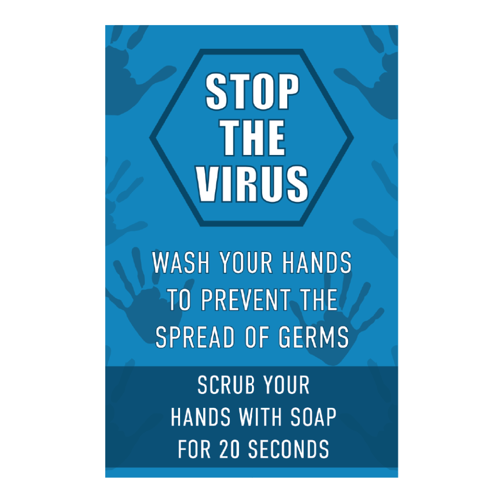 Stop the Virus Poster - Deadline Signs