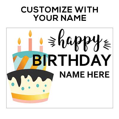 Happy Birthday Cake Sign Printable