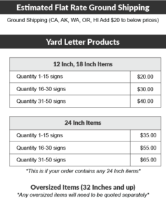 YardLetterEstimatedShippingcost