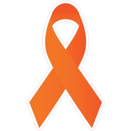 18 Inch Cancer Ribbon - Orange - Deadline Signs