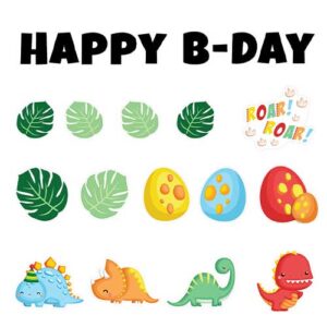 Happy B-Day Dinosaur Theme Yard Sign Bundle