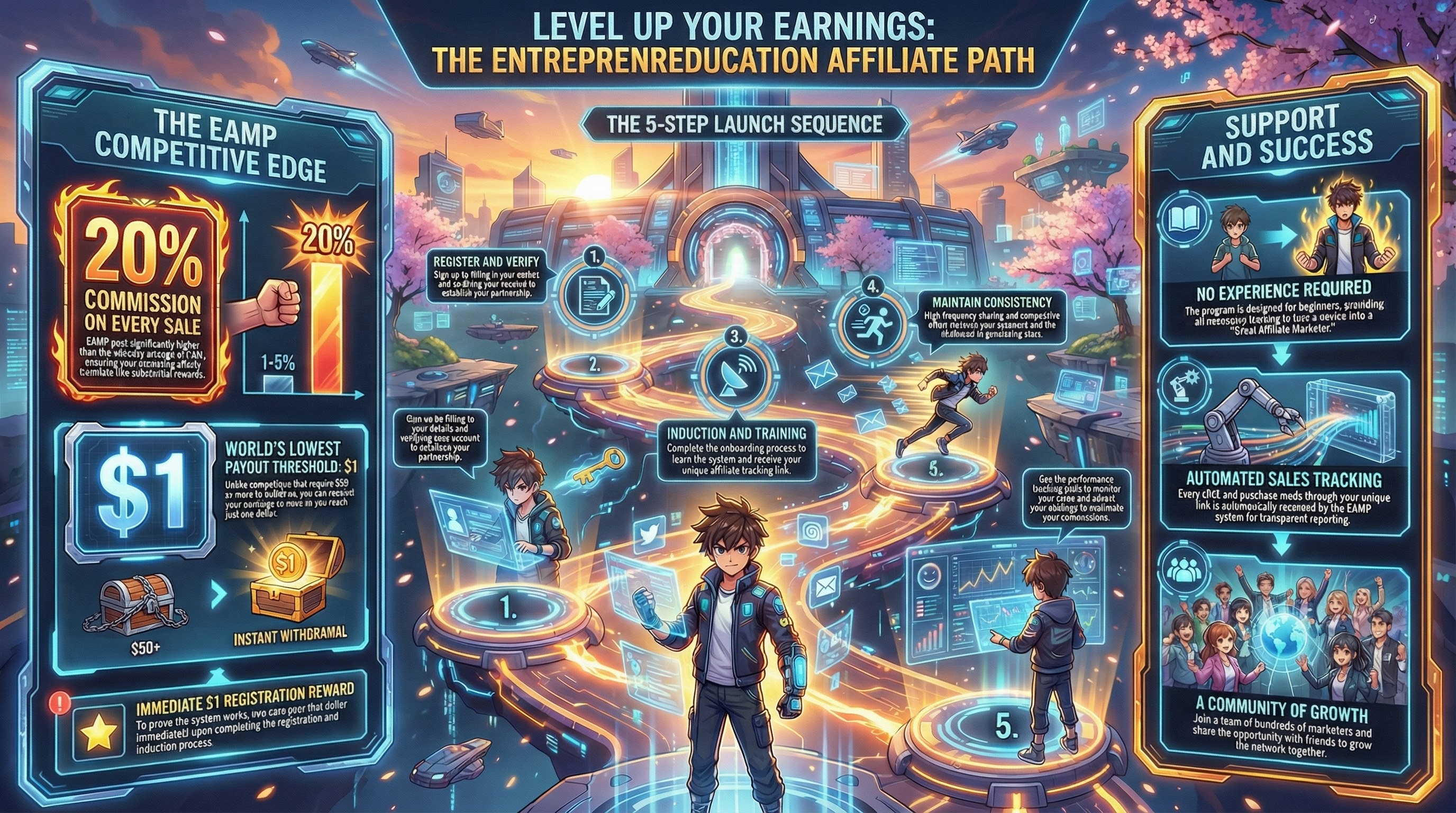 EntreprenrEducation affiliate marketing infographic