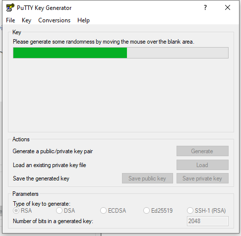 ssh keygen windows with putty