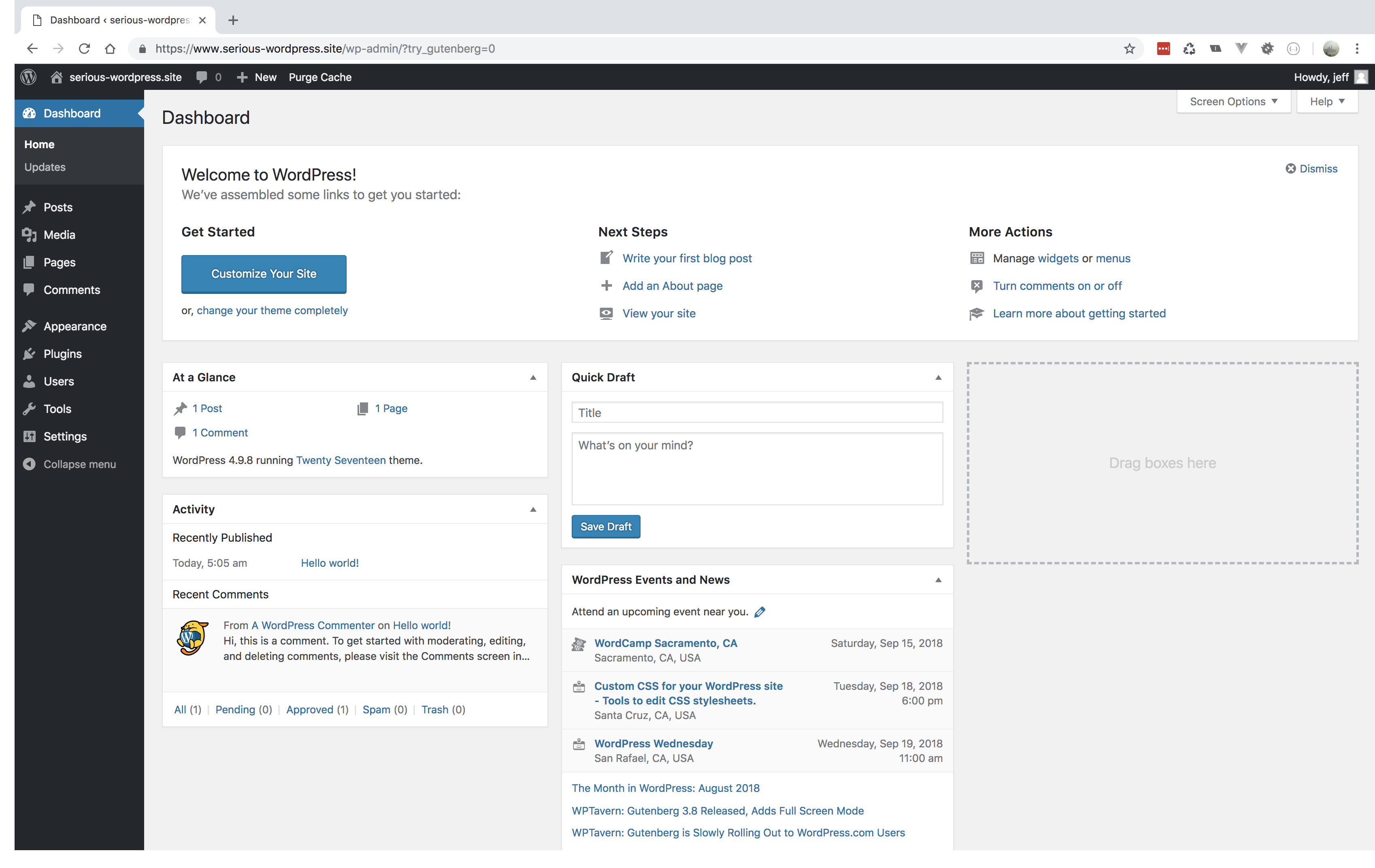 unraid setup user as administrator