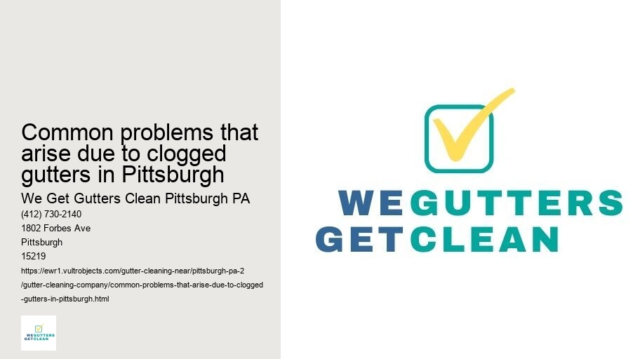 Common problems that arise due to clogged gutters in Pittsburgh 