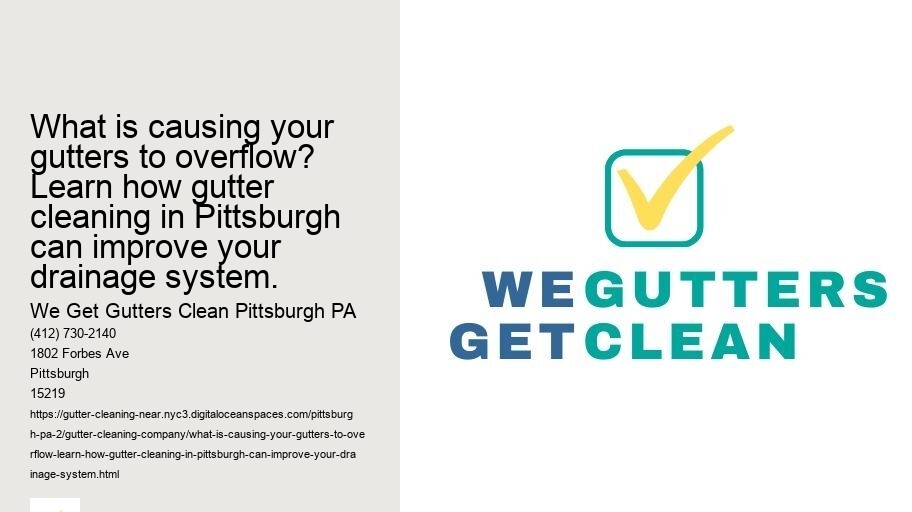 What is causing your gutters to overflow? Learn how gutter cleaning in Pittsburgh can improve your drainage system.