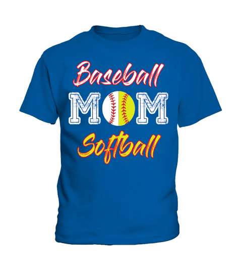 Baseball - Softball Mom T-Shirt Kids T-Shirt