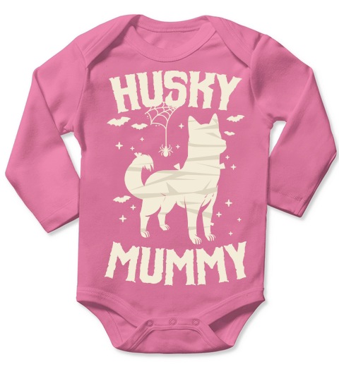 Husky Mummy Retriever Halloween Long Sleeve Baby One-Piece
