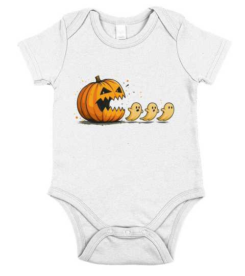 Funny Halloween Spooky Season Short Sleeve Baby One-Piece