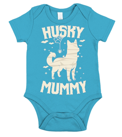 Husky Mummy Retriever Halloween Short Sleeve Baby One-Piece