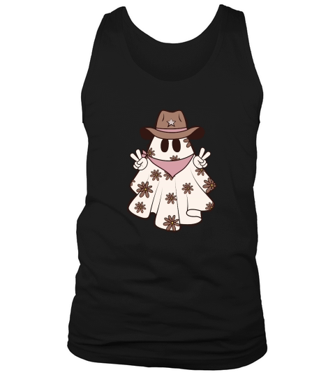 Halloween Cowboy Ghost Tank Top Unisex