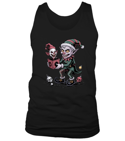 Holiday Dark Gothic Elf Christmas Tank Top Unisex