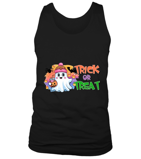 Trick Or Treat Sublimation Halloween Tank Top Unisex