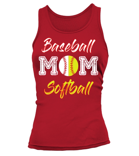 Baseball - Softball Mom T-Shirt Tank top Woman