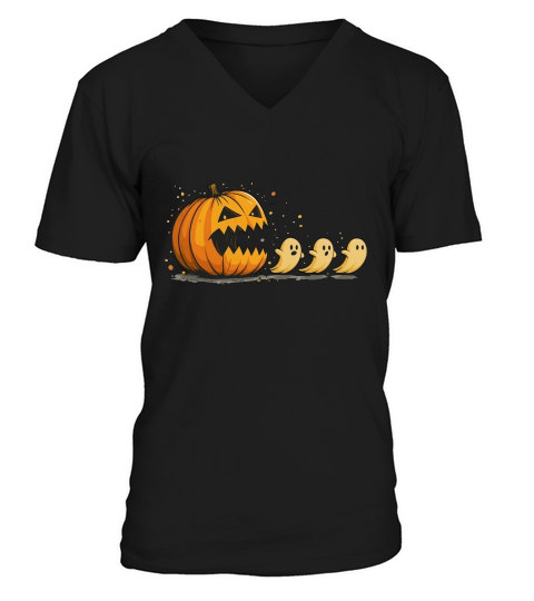 Funny Halloween Spooky Season V-Neck T-shirt
