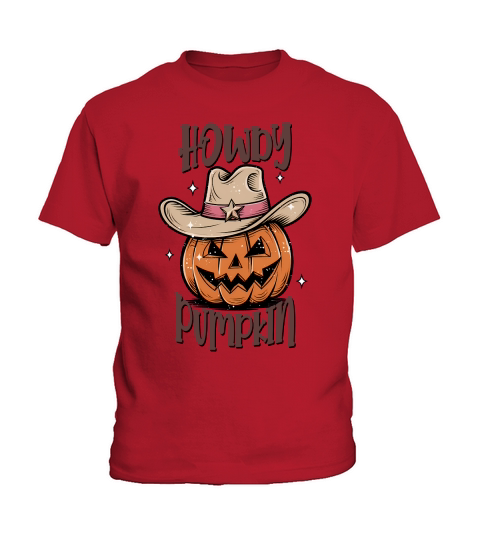 Howdy Pumpkin Halloween Kids T-Shirt