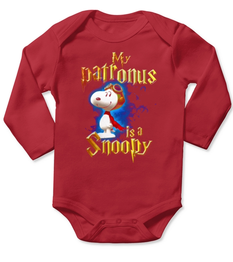 My Patronus is a Snoopy Long Sleeve Baby One-Piece