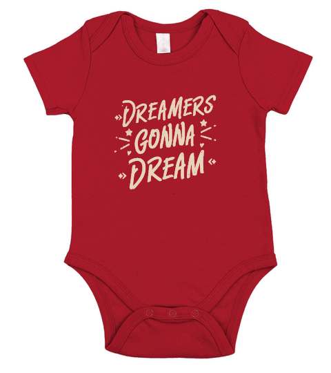 dreamers gonna dream Short Sleeve Baby One-Piece
