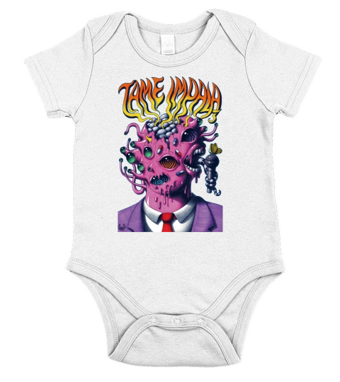 Mens Tame Impala Logo Short Sleeve Baby One-Piece