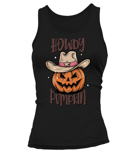 Howdy Pumpkin Halloween Tank top Woman