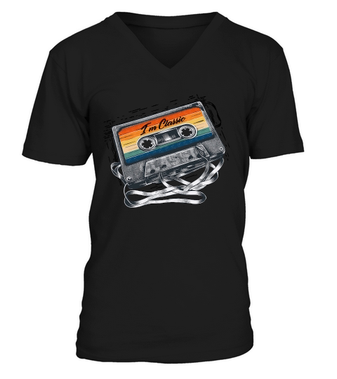 80s Cassette Tape Retro Vintage V-Neck T-shirt