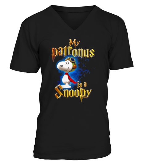My Patronus is a Snoopy V-Neck T-shirt