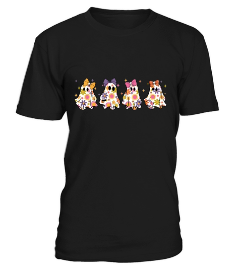 Floral Ghost Squad Halloween T-Shirt Unisex