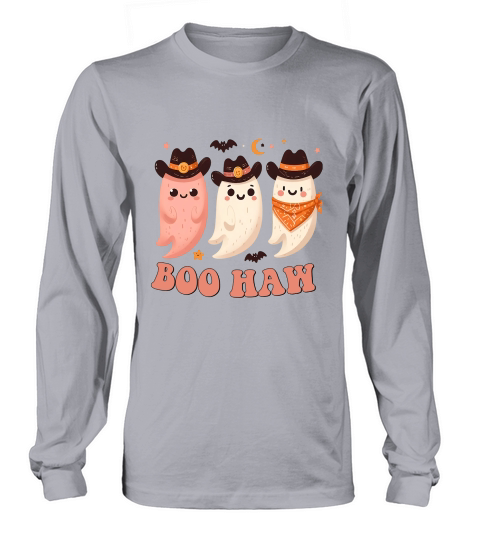 Boo Haw Halloween Ghouls Long sleeved Unisex