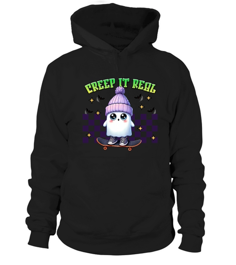 Creep It Real Halloween Boo Hoodie Unisex