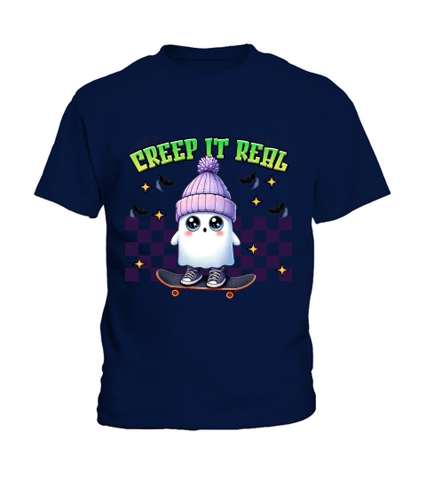 Creep It Real Halloween Boo Kids T-Shirt