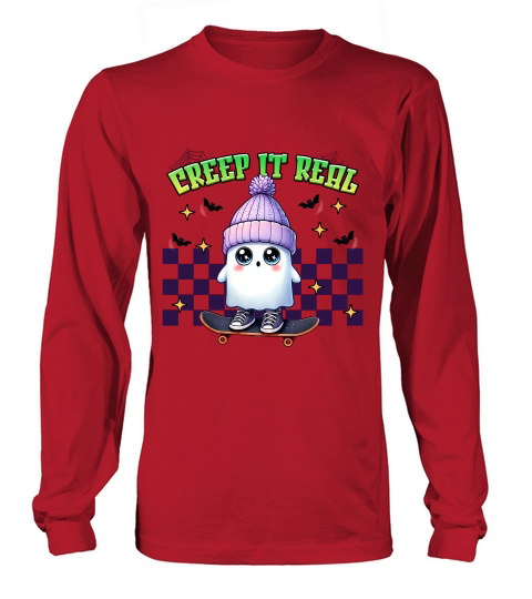 Creep It Real Halloween Boo Long sleeved Unisex