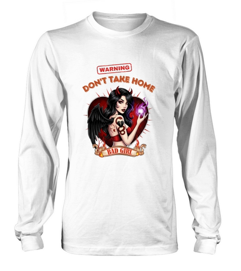 Pinup Grease Monkey Vintage Poster Warning Long sleeved Unisex