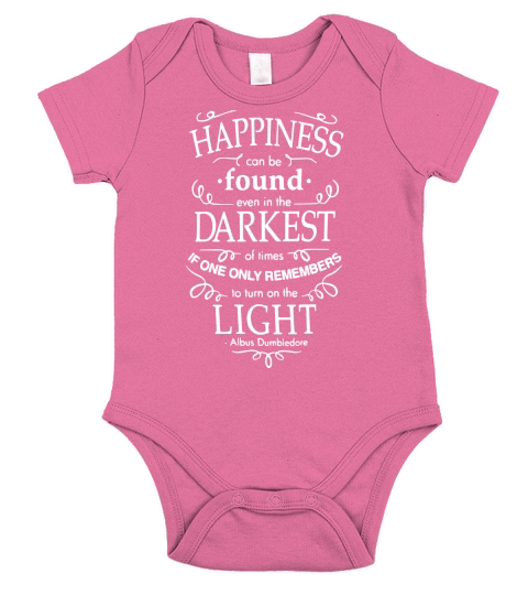 Happiness can be found in the darkest of times white Short Sleeve Baby One-Piece