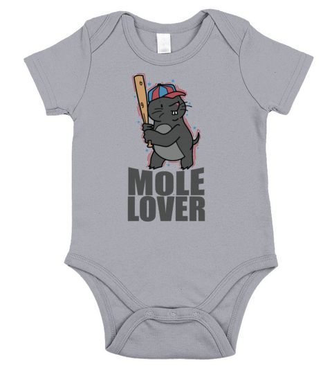 My Heart belongs to a Mole Animal Mound Short Sleeve Baby One-Piece