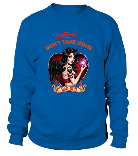 Pinup Grease Monkey Vintage Poster Warning Sweatshirt Unisex