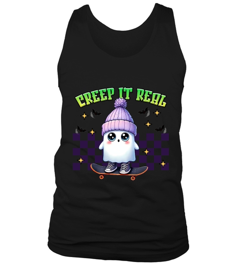 Creep It Real Halloween Boo Tank Top Unisex