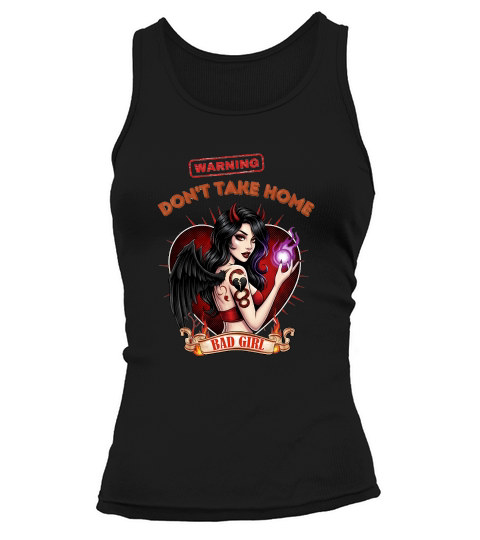 Pinup Grease Monkey Vintage Poster Warning Tank top Woman